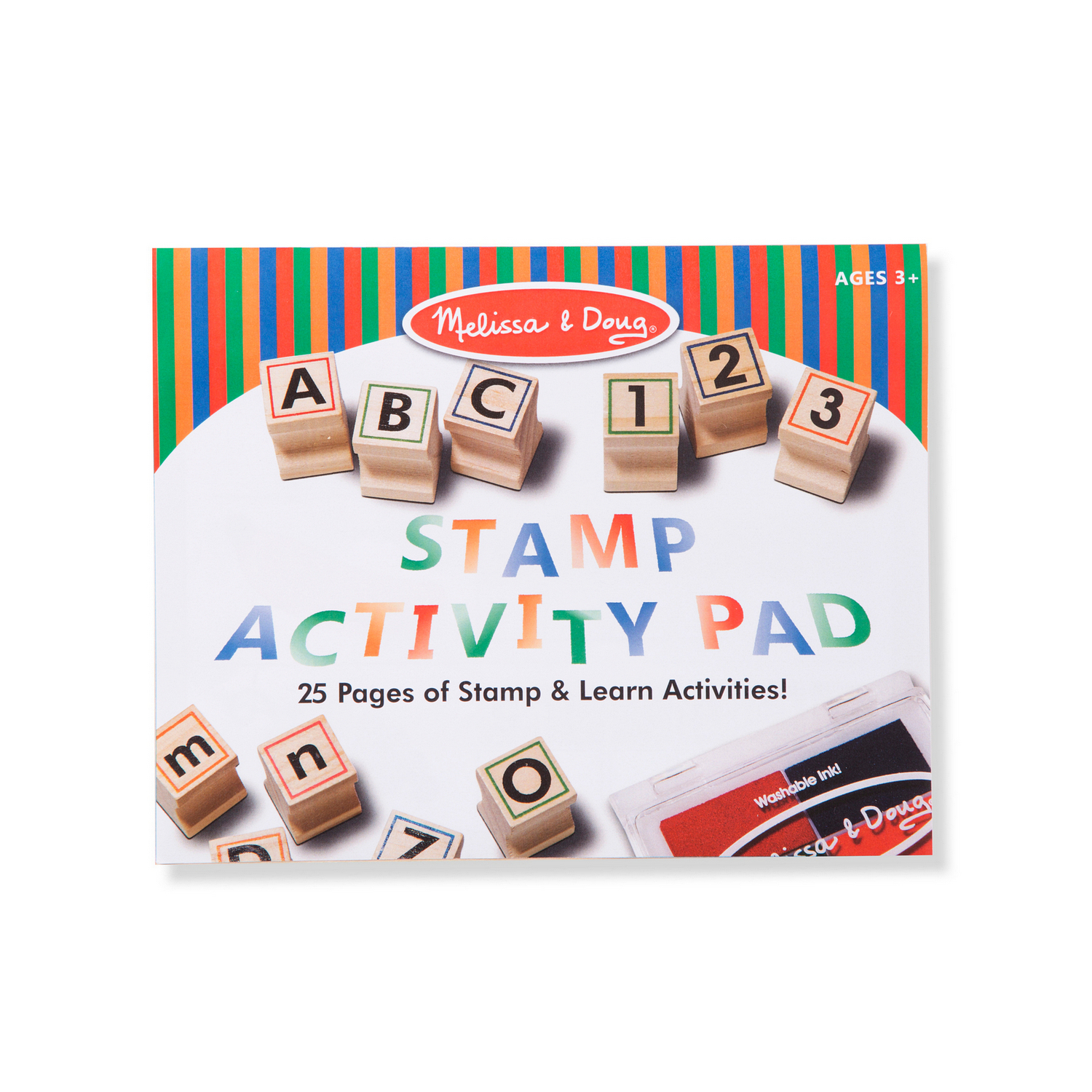 Wooden ABC Activity Stamp Set with My First Daily Magnetic Calendar