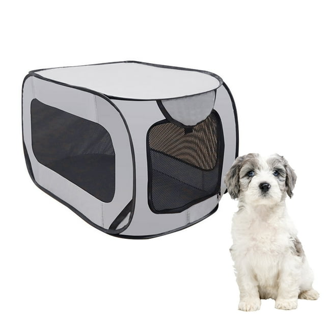 Holocky Foldable Dog Pet Kennel Large Pet Travel Crate Portable Cat Dog
