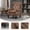 Coffee + Microsuede + Foam, variant on Coffee Microsuede Wingback Accent Chair, Vintage Tufted Lounge Armchair for Indoor Home Use