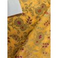 thumbnail image 5 of Brocade fabric 44" wide floral metallic jacquard available in 4 colors yellow/burgundy, black and white, 5 of 11