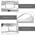 thumbnail image 3 of unbranded Bolsa Impermeable Plateada Para Maquillaje Con Doble Compartimento Y Materiales De Calidad, 3 of 8
