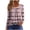 #1-Pink, variant on Patlollav Winter Fall Womens Solid Button Fashion Round Neck Comfortable Long Sleeve Tops