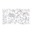 thumbnail image 2 of facefd Rouleau de Papier à Colorier Colorable 30cmx300cm Motifs Riches Art DIY Dessin Vie, 2 of 9