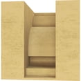 thumbnail image 4 of 5"W x 5"D x 5"H Wide Alma Rough Cedar Woodgrain TimberThane Corbel, Primed Tan, 4 of 6
