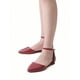 thumbnail image 2 of Women Ankle Strap Casual D'Orsay Pointed Plain Ballet Comfort Soft Slip On Outdoor Valentine's Day Flats Shoes, 2 of 4