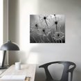 thumbnail image 3 of Nawypu Dandelion wall art Painting Bathroom Decor Wall Art Canvas Print Picture for Living Room White Flower Flora Home Bedroom Decoration Modern Framed Artwork Decor, 3 of 4