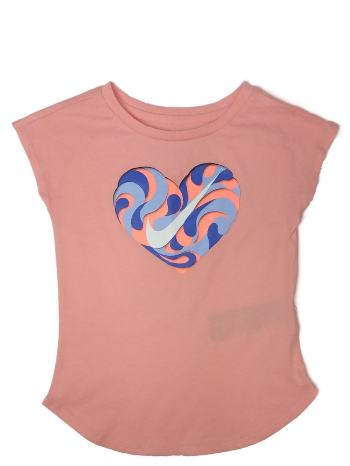 kool cap Dialoog Nike Toddler & Girls Peach Swirl Heart Athletic T-Shirt Work Out Tee Shirt  3T - Walmart.com