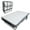Black 75" x 45", variant on Kselythan Folding Bed with Mattress for Adults, 75" x 31" Portable Rollaway Guest Beds on Wheels, Foldable Metal Frame Bed with 5" Memory Foam Mattress & Side Storage Pocket,for Guest Bedroom, Office
