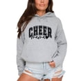 thumbnail image 3 of Cheer Mama Hoodie for Women Cheerleading Mom Game Day Pullover Sweatshirt, Gray Hoodie, XL, 3 of 8