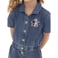 thumbnail image 2 of Minnie Mouse Toddler Girl Western Graphic Print Short Sleeve Denim Romper, Sizes 12M-5T, 2 of 9