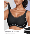 thumbnail image 3 of Womens Wireless Bras V Mesh Comfortable Bralette Supportive Tshirt Bra No Underwire Seamless Push Up Everyday Bras, 3 of 11