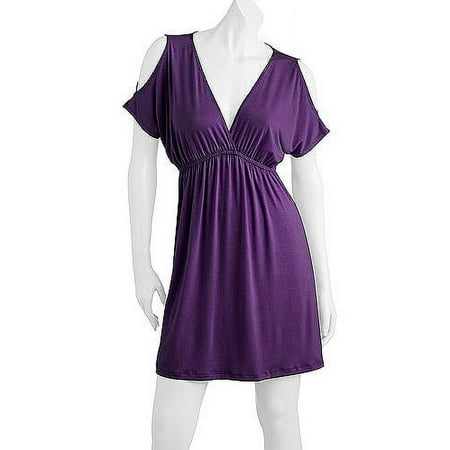 Biaggia Juniors Plus Knit Cold Shoulder Dolman D