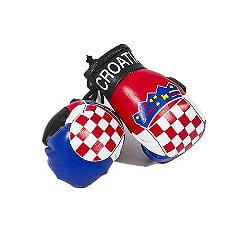 Croatia - Mini Gants de Boxe (Env. 4")