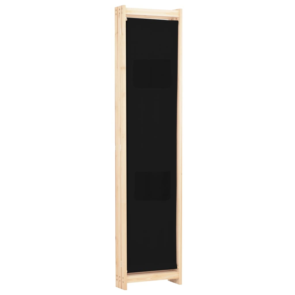 Kepooman 4-panel Folding Wooden Frame Privacy Screen for Bedroom Garden, Black Kepooman 4-panel Folding Wooden Frame Privacy Screen for Bedroom Garden, Black