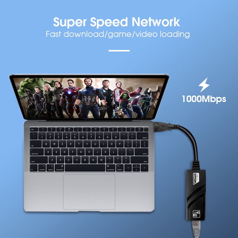 DOONJIEY  Type C USB to RJ45 Adapter Hub 1000Mps Ethernet Converter USB3.0 to RJ45 Adpter for Laptop