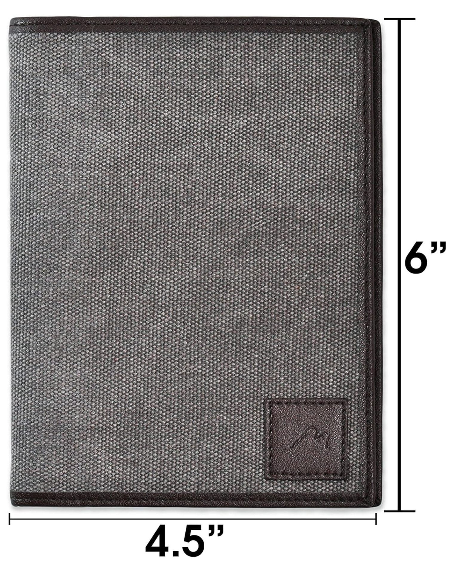 Field Notes / Moleskine Pocket Notebook Cover - Canvas with Vegan Leather