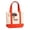 Red, variant on Ghost Face Canvas Tote Bag, Halloween Mini Tote Purse with Horror Mask Design, Reusable Shoulder Handbag for Party, Shopping, Travel & Daily Use