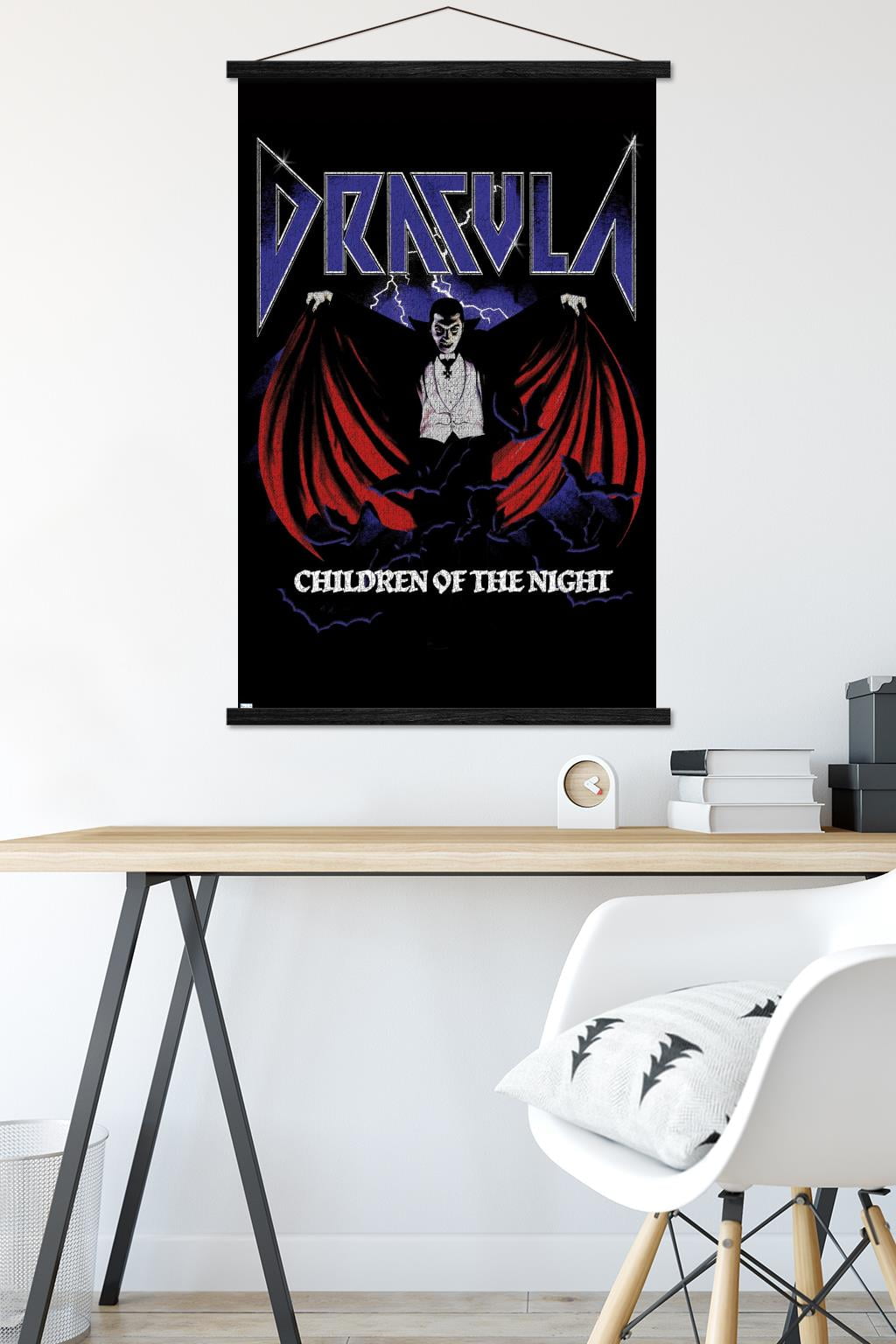 Dracula - Children Of The Night Wall Poster with Magnetic Frame, 22.375" x 34"