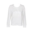 thumbnail image 4 of Adidas Ladies Classic Logo Graphic Cotton Crew Neck Sweatshirt Coral S, 4 of 4