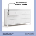 thumbnail image 4 of Commode Double à 6 Tiroirs Alpine de Storkcraft, 4 of 12