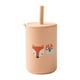 thumbnail image 4 of Vaso de silicona para bebé, para niños, a prueba de fugas, con pajita, antideslizante, para entrenamiento zorros, 4 of 9