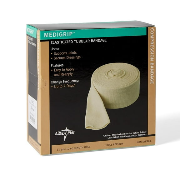 Medline Industries Medigrip Elasticated Tubular Support Bandage, Size G, 4.75" Width, 1 Count