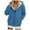 Light Blue, variant on felwors Unisex Sherpa Lined Fleece Jacket - Zip Up Hooded Sweatshirt, Warm Fall & Winter Casual Coats with Pockets Light Blue, S