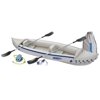 Sea Eagle 3 Person Inflatable Kayak Canoe w/ Paddles & Repair Kit
