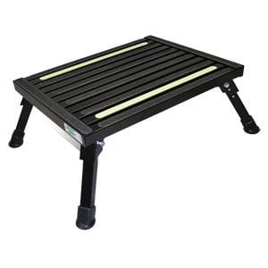 Safety Step Grip Tape GLO-102705 2 Strips; Custom Cut; Fits Large And Adjustable Folding Safety Steps; Illuminated