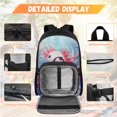thumbnail image 3 of KUIFORTI Cute Axolotl School Bag with Lunch Bag, 4 Piece Kids Backpack Set for Teens Elementary Middle School, Boys Girls Bookbag with Pencil Pouch School Essentials Gifts, 3 of 7