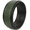 Black & Green, variant on -Air High-quality Silicone Wedding Ring for Men. Soft Silicone Rubber Bands by Rinfit