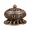 Red bronze, variant on Lotus Incense Burner with Lid, Red Bronze Tone Tabletop Incense Holder Censer, Decorative Lotus Base Incense Bowl for Home Office Living Room Bedroom Meditation Room Decor, Medium