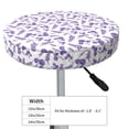 thumbnail image 4 of Lsque Lavender Flowers Round Bar chair cushion covers Velvet Fabric Premium Comfort Protects from Scratches and Stains for 14-17 Inch Chair- 12 inch, 4 of 7