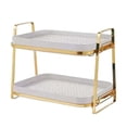 thumbnail image 1 of jifeng 2 Tiers Cups Mugs Drying Rack Multifunctional Easy to Clean Cup Rack for Kitchen White, 1 of 9