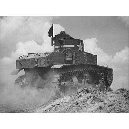 M3 Stuart Light Tank - LAMINATED POSTER M3 Stuart light tank, used at Fort Knox, Kentucky, for training and hardening crews for the armored Poster Print 24 x 36