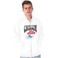 thumbnail image 5 of Vintage Lazy Smurf Chillin Mushroom Zip Up Hoodie Men's Women's Brisco Brands M, 5 of 6