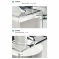 thumbnail image 3 of Nvzi Caja de pañuelos de acrílico transparente cuadrada, soportes para servilletas faciales de baño, dispensador de hojas de secadora transparentes de mesa 8,7 x 4,7 x 3,5 pulgadas, 3 of 3