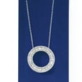 thumbnail image 4 of Ross-Simons 1.00 ct. t.w. Diamond Circle Pendant Necklace in Sterling Silver, Women's, Adult, 4 of 6