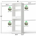thumbnail image 2 of iSunirm 8FT Closet System with Drawer, 96'' Walk-in Closet Organizer with 6 Hanging Rods, Fits 20.5 - 96'' Width Space, Adjustable Clothing Rack for Bedroom & Closet, 1000 LBS Load, White, 2 of 9