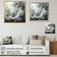 thumbnail image 4 of Designart "Stormy Gray Sky Minimalism" Sky Floater Framed Canvas Wall Art, 4 of 5