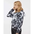 thumbnail image 3 of MV Sport Women's Sueded Fleece Tie-Dyed Crop Hooded Sweatshirt, 3 of 5