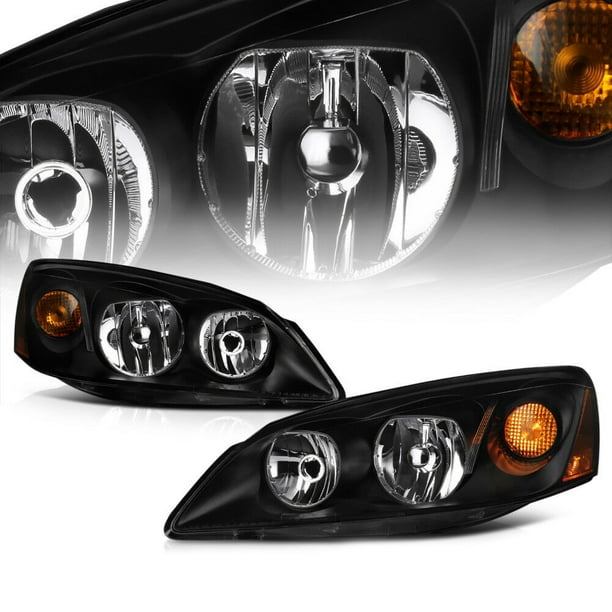 For 20052010 Pontiac G6 GT GTP GXP Crystal Black Headlights Assembly