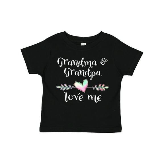 Inktastic Grandma and Grandpa Love Me- Heart Grandchild Boys or Girls Toddler T-Shirt