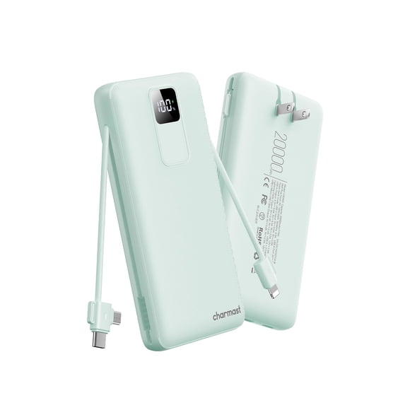 Power Bank Charmast C2046S 20000mAh 20W con cables integrados
