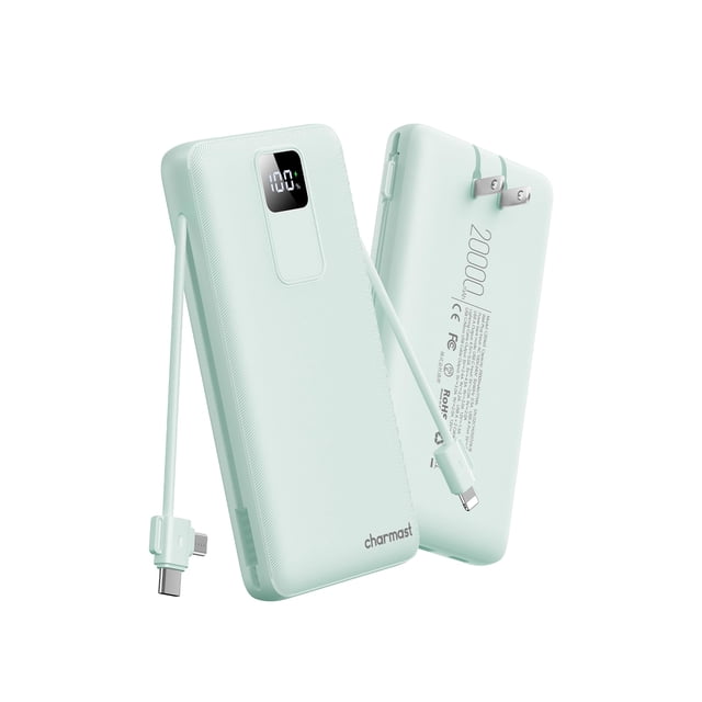 Power Bank Charmast C2046S 20000mAh 20W con cables integrados