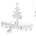 thumbnail image 3 of Rack,Christmas Stocking Holder Silver Xmas Tree Stocking Hanger Mantle Ornament Hook Non Slip Xmas Farmhouse Fireplace Stocking Holders, 3 of 7
