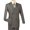 GRAY, variant on Vinci Executive Double Breasted Suit DSS-4/ F-DSS