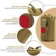 thumbnail image 3 of Small First Aid Kit Bag Pouch Empty, Handy Portable for Outdoors Camping Hiking, Waist Pack Small Medical bag for Emergency, 3 of 9