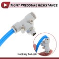 thumbnail image 6 of Unique Bargains Push to Connect Air Fittings 5/32" T Type Air Line Quick Joint Plastic Metal 3/8"BSPT 10 Pcs White Silver Tone, 6 of 7