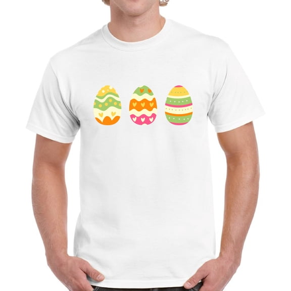 Easter Men T-Shirt Colorful Eggs Kids Easter Designs S M L XL 2XL 3XL 4XL 5XL Graphic Tee